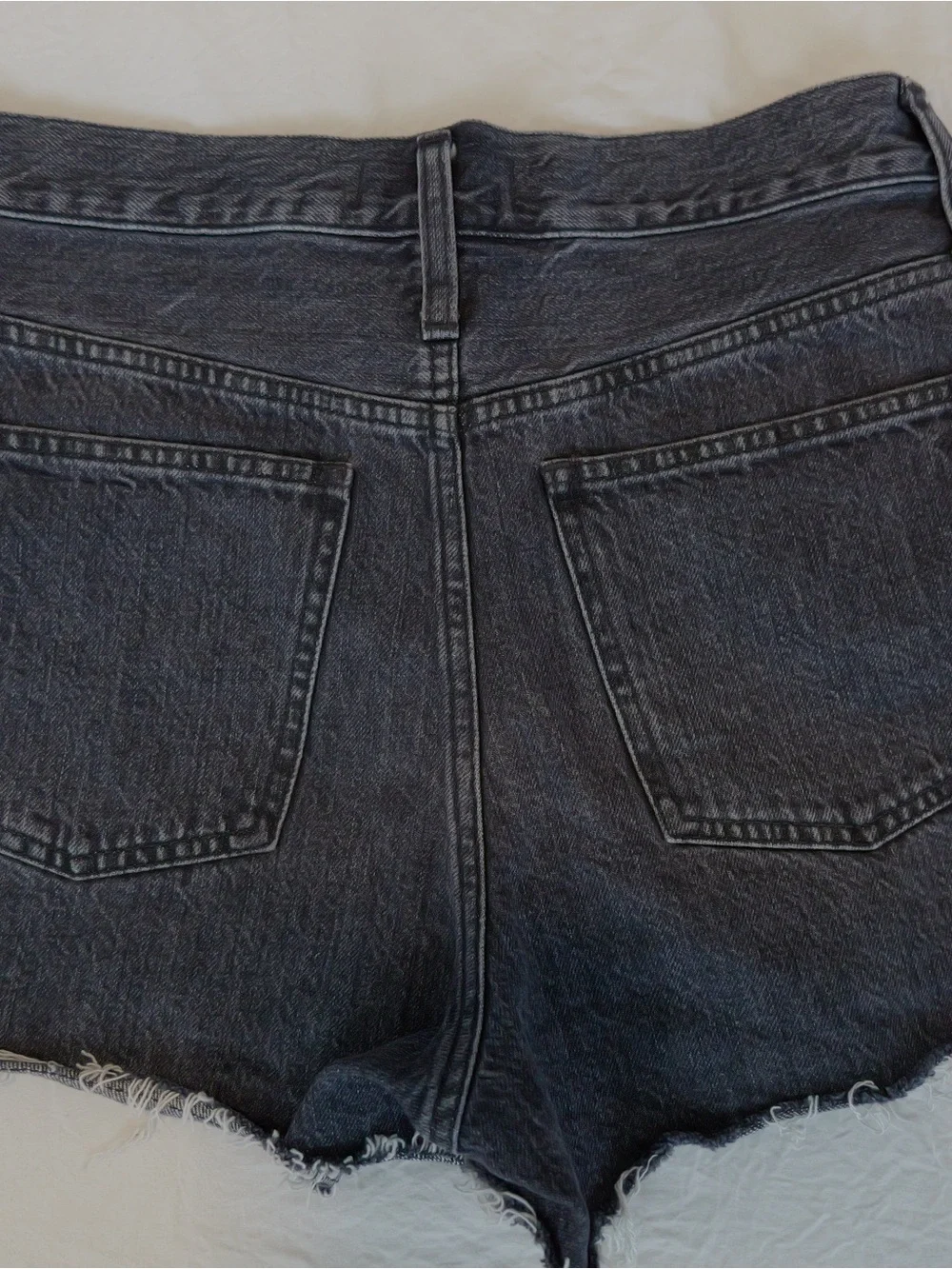 Madewell Black Denim Cutoff Shorts